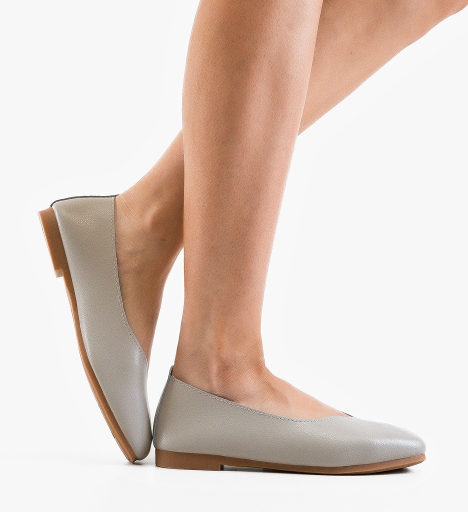 Balerini Dama Sadde Gri - Confort Casual - imagine 2