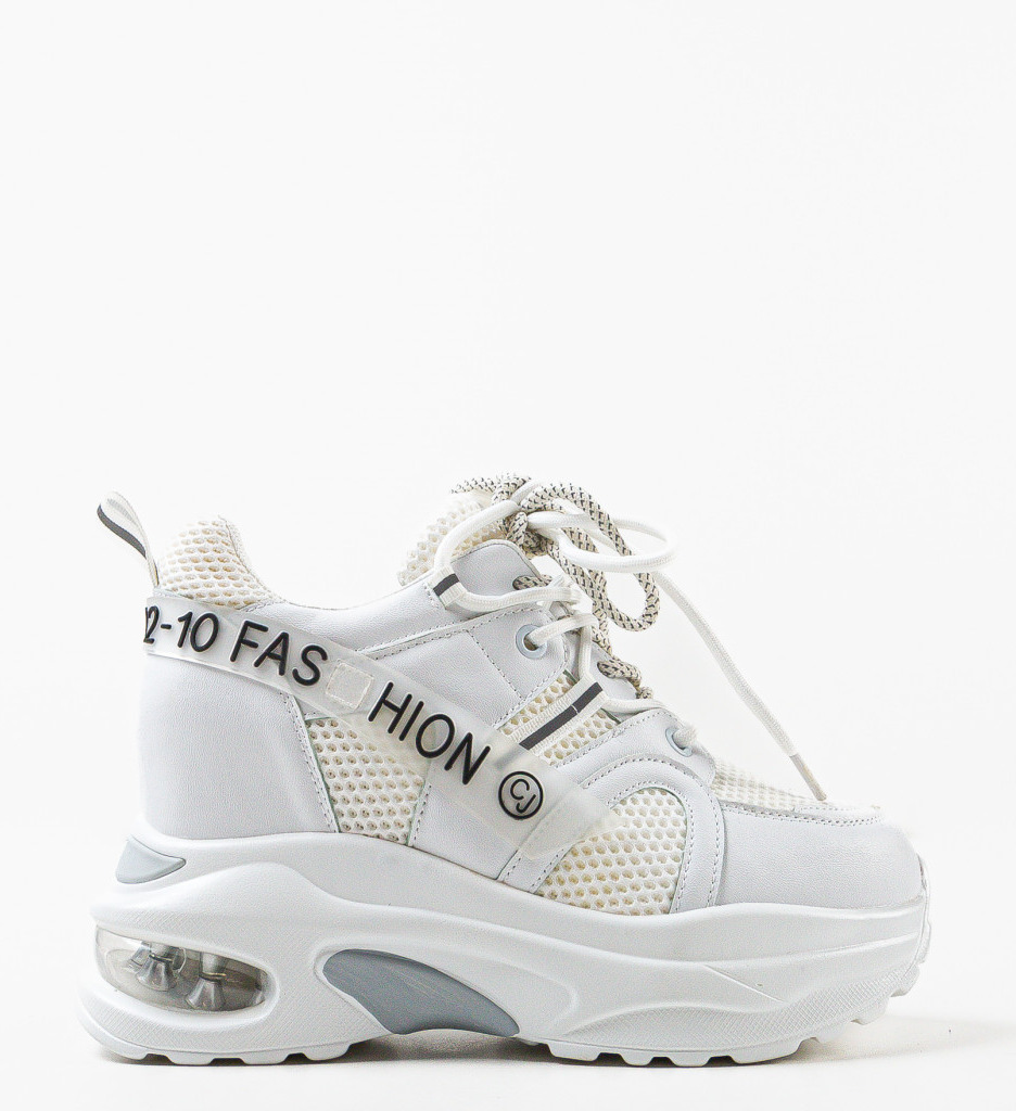 Sneakers Dama Letigo Albi - Stil si Confort - imagine 5