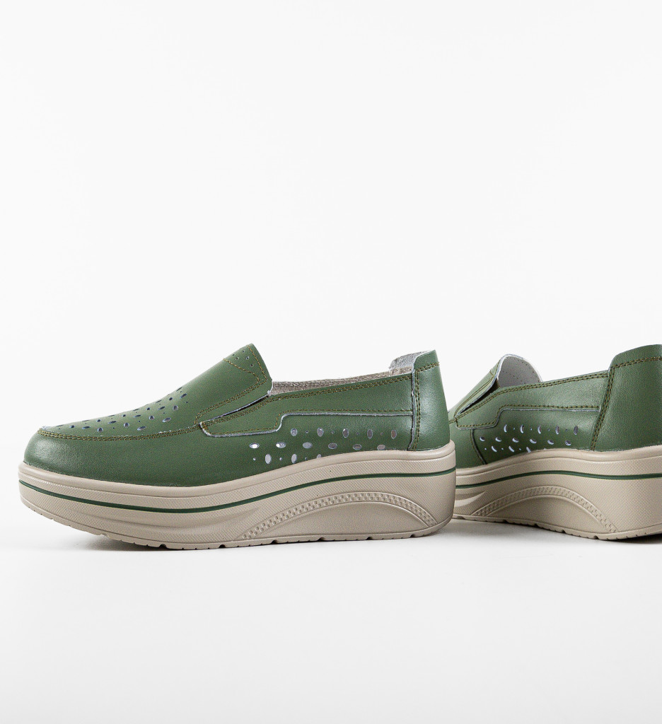 Pantofi Olifram Verzi - Confort Casual Premium - imagine 6