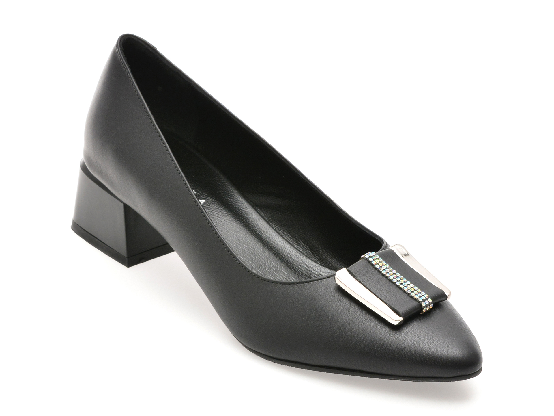 Pantofi EPICA Negri din Piele Naturală