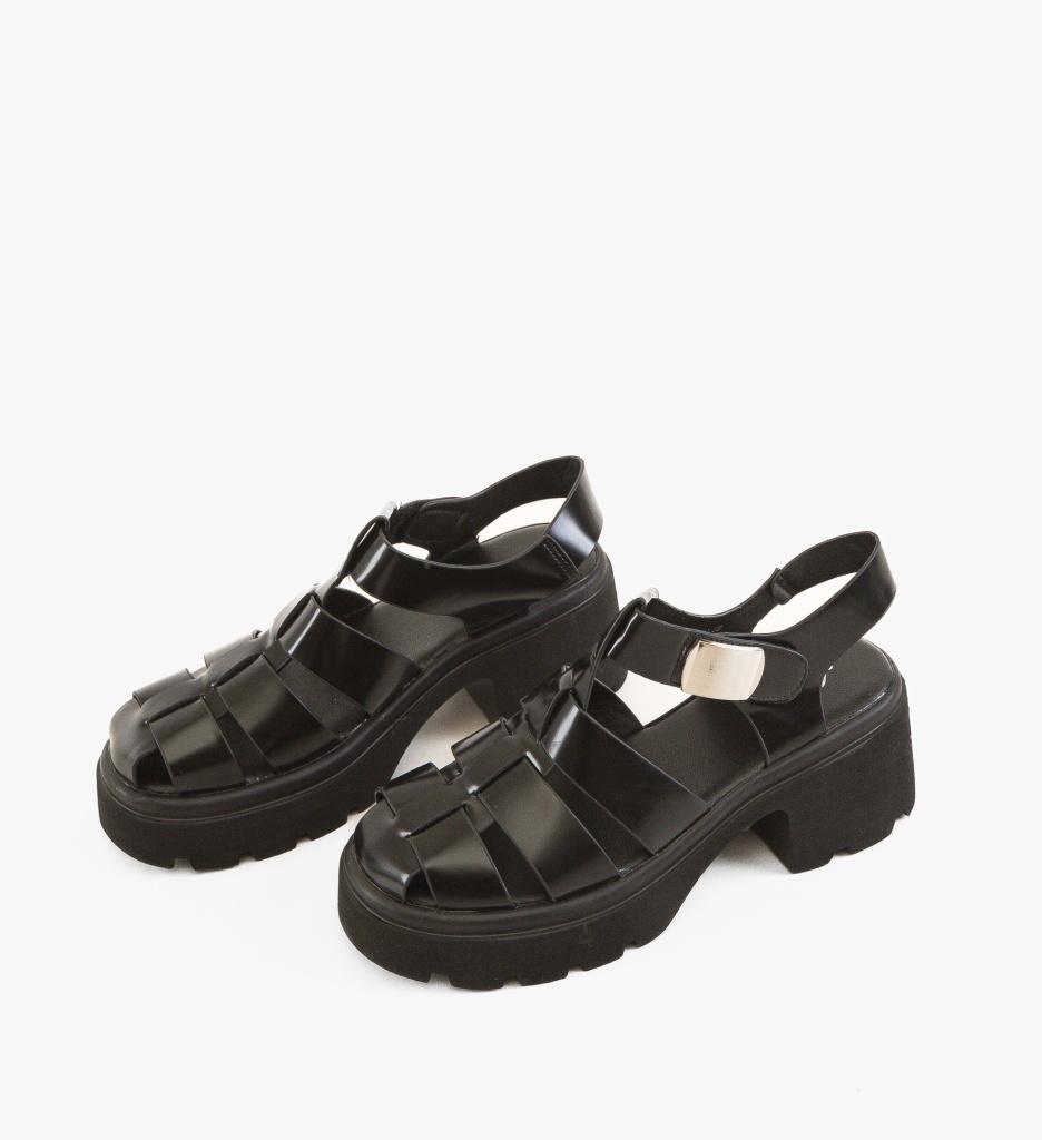 Sandale cu toc Carisi Negre - Eleganță și Stil - imagine 5