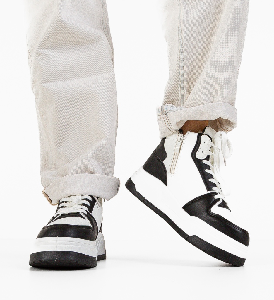 Sneakersi Okayta Albi - Confort și Stil Urban - imagine 3