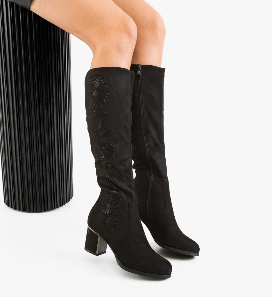 Cizme Poppe Negre Depurtat - Eleganță și Confort - imagine 6