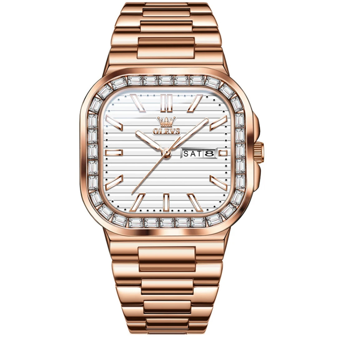 Ceas Barbatesc Olevs CS1639 Rose Gold