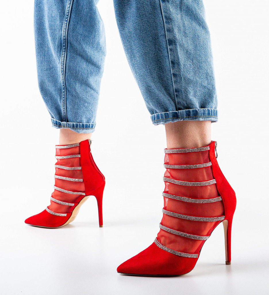 Botine Benas Rosii Dama - Stil și Eleganță - imagine 3