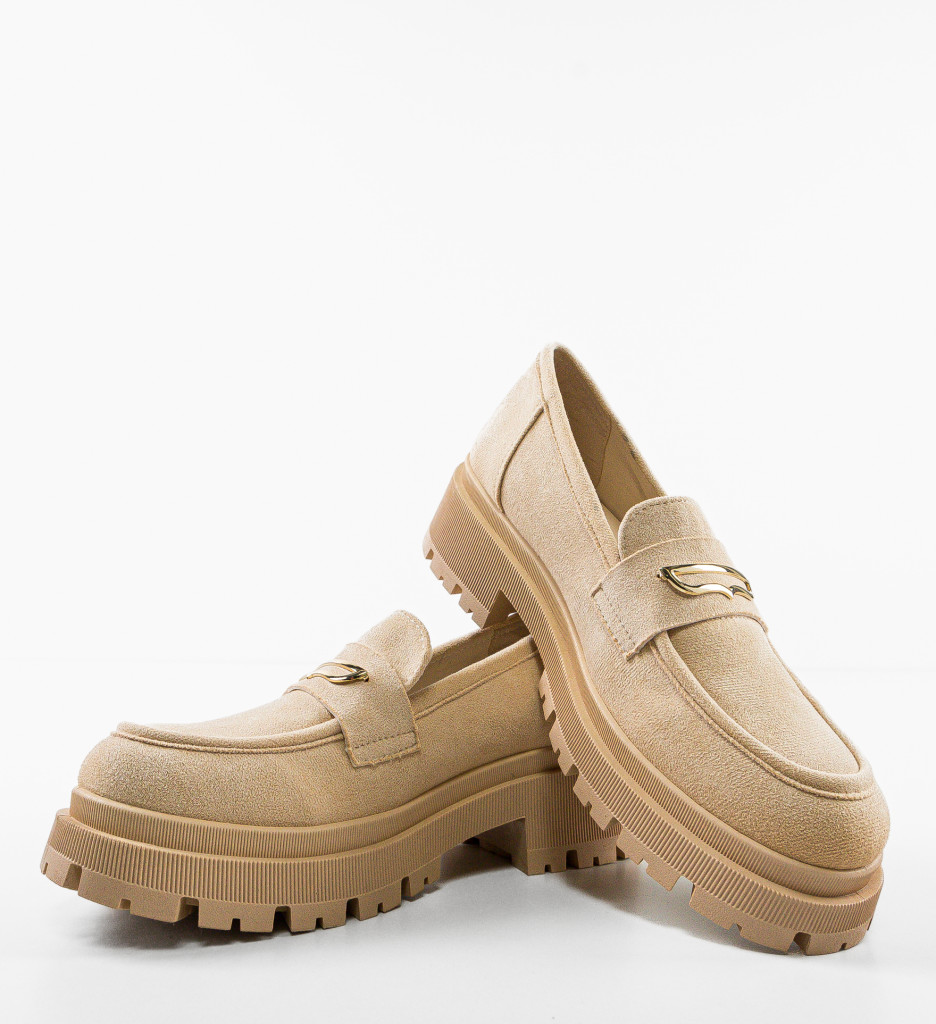 Pantofi Casual Jenny Bej: Confort și Stil - imagine 7