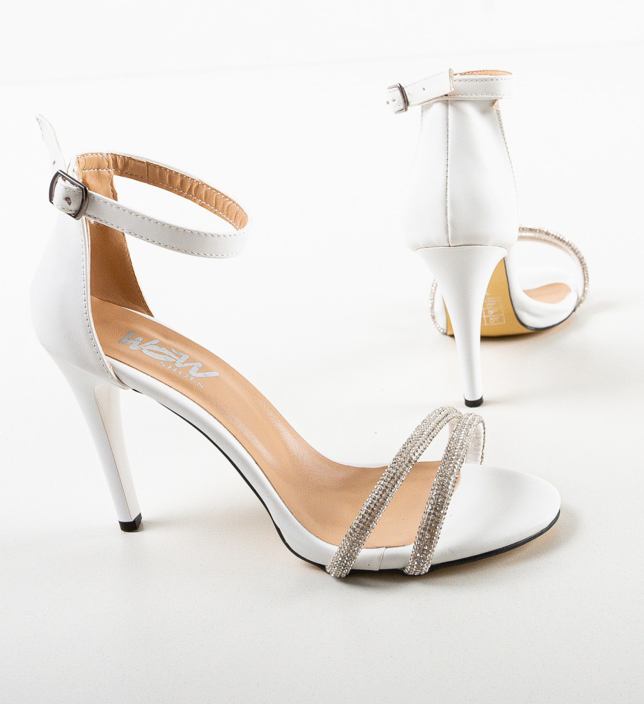 Sandale Dama Myretam Albe | Eleganță și Stil - imagine 8