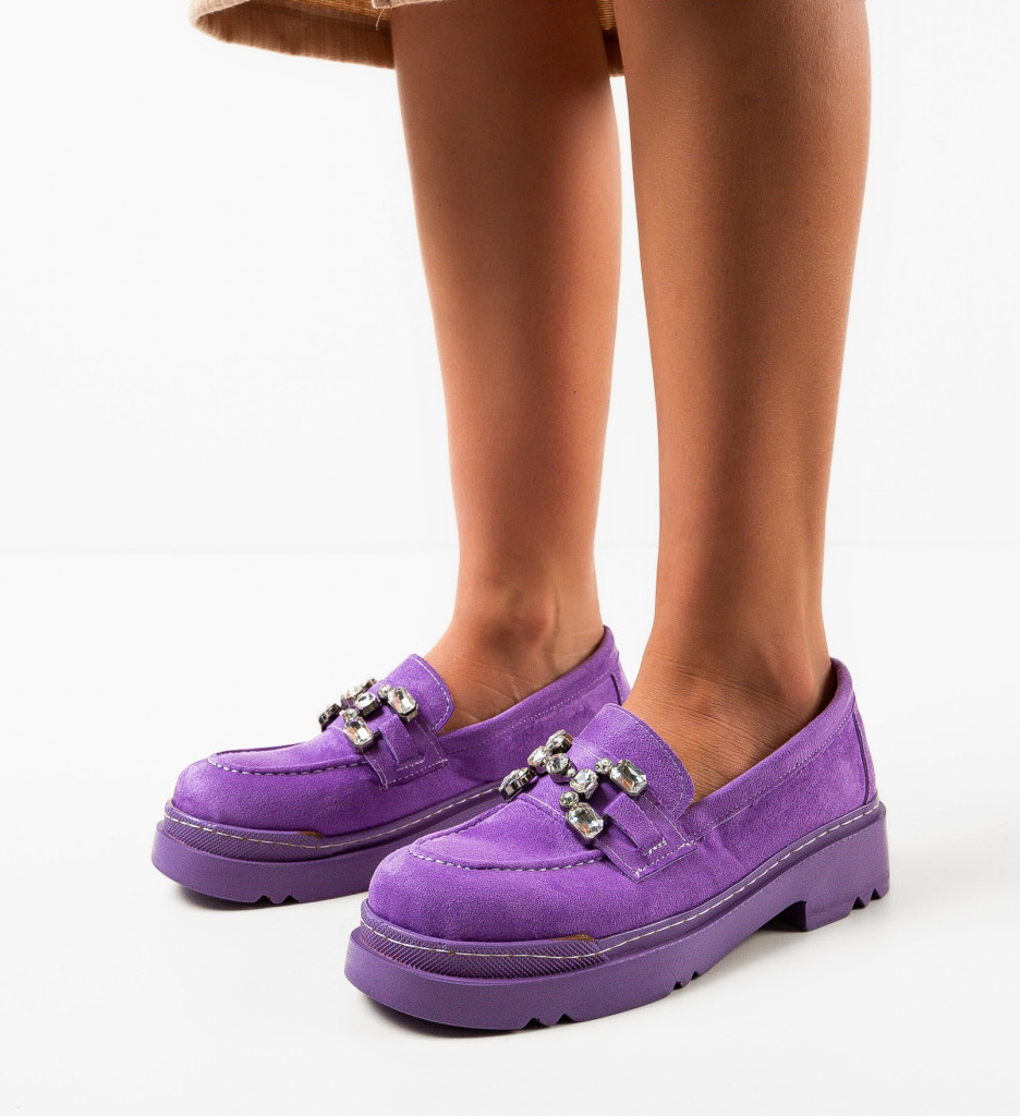 Pantofi Casual Maraya Mov - Confort și Stil Zilnic - imagine 3