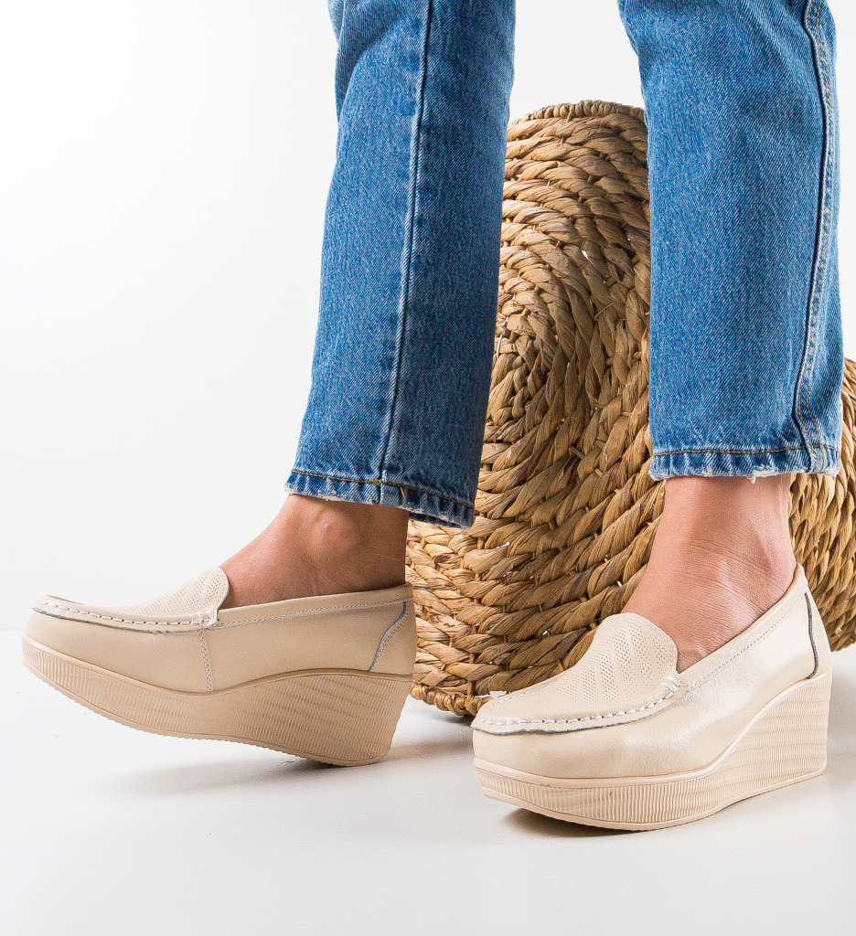 Pantofi Casual Ely Bej - Confort și Stil Zilnic - imagine 3