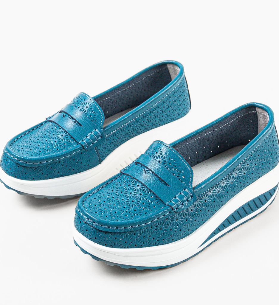 Pantofi Casual Fyrya Albastri | Confort și Stil - imagine 4