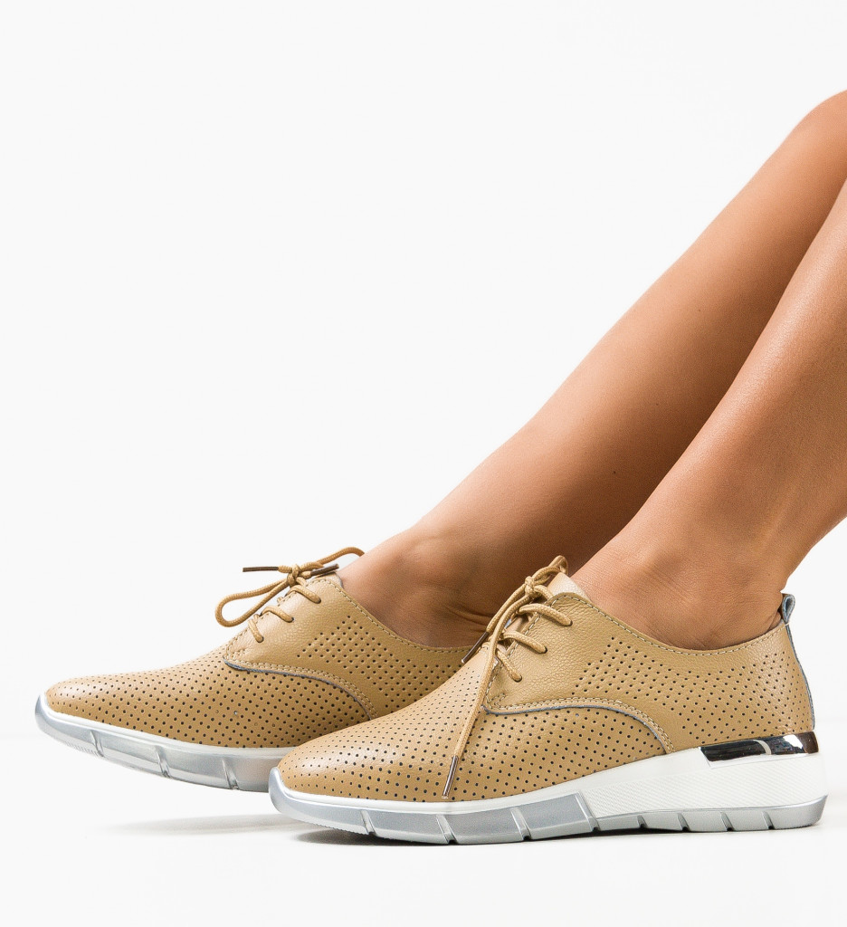 Pantofi Casual Albert Bej - Confort și Stil - imagine 2