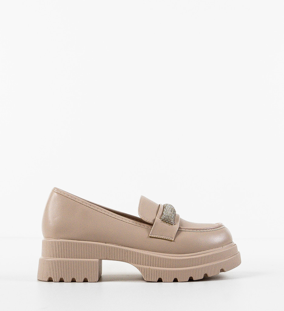 Pantofi Casual Lelan Bej | Confort și Stil - imagine 4