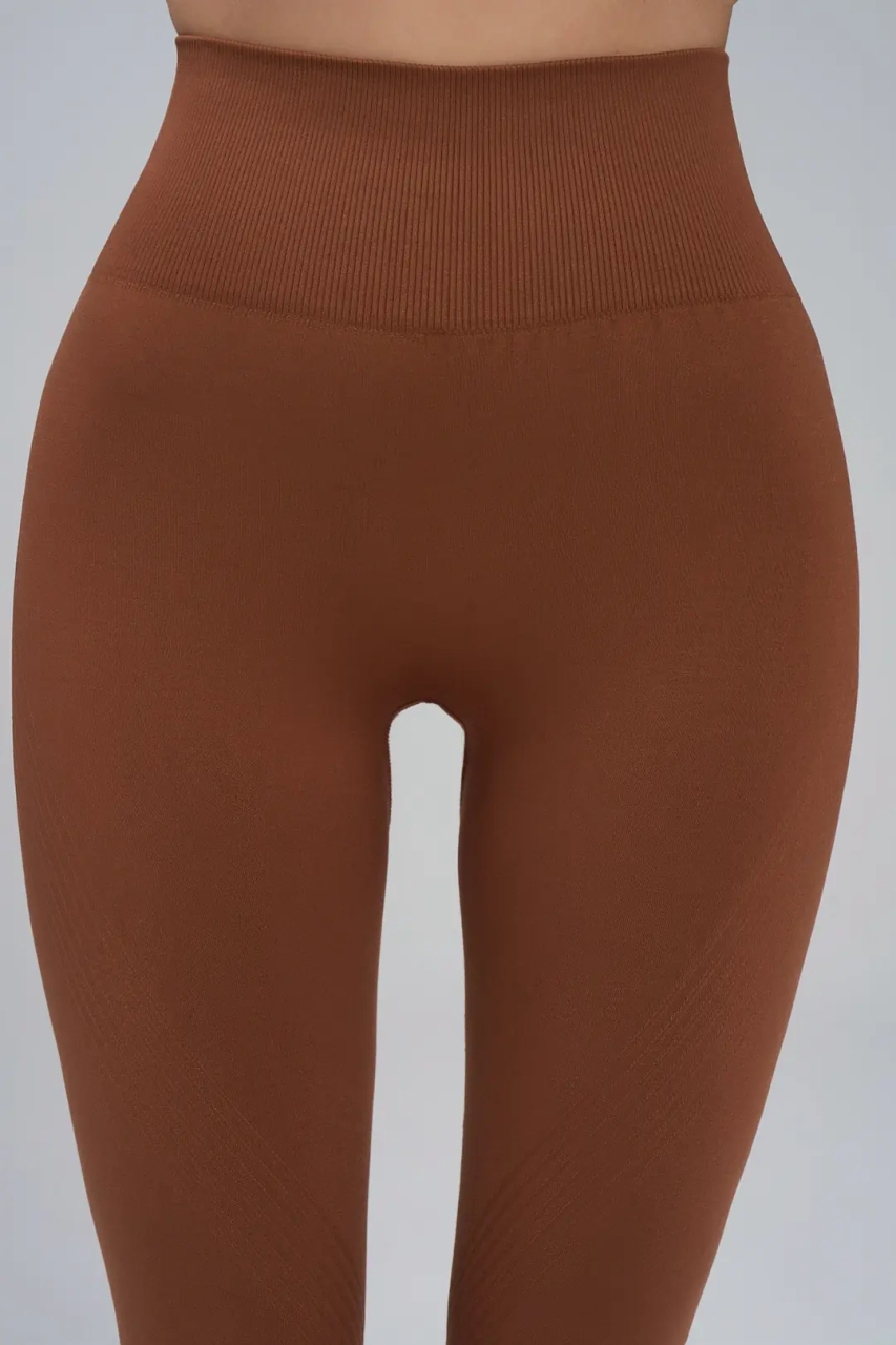 Colanți Seamless Push-Up Scrunch Marquise LGS13 Maro - imagine 4