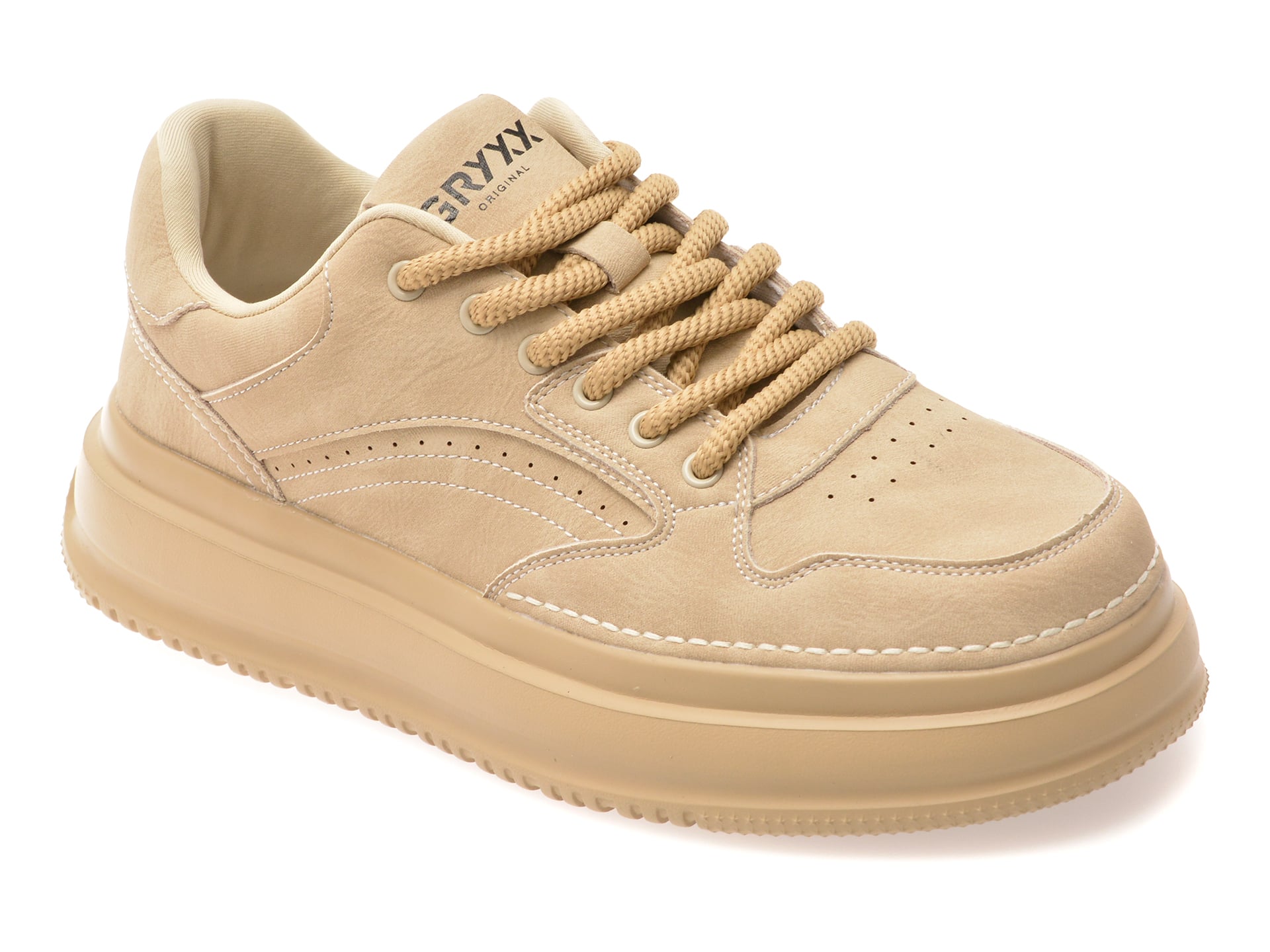 Pantofi Sport GRYXX Barbati din Piele Naturala Bej