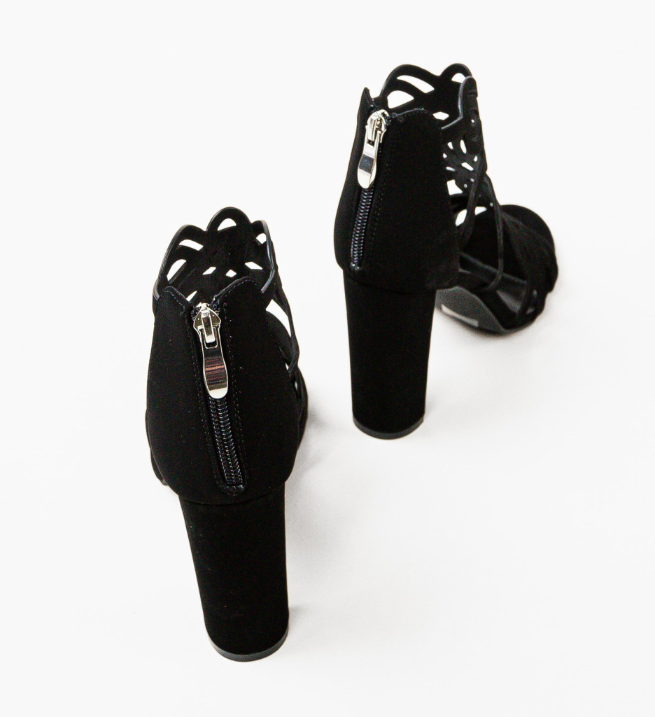 Sandale Toc Meritxell Negre - Eleganță și Stil - imagine 4