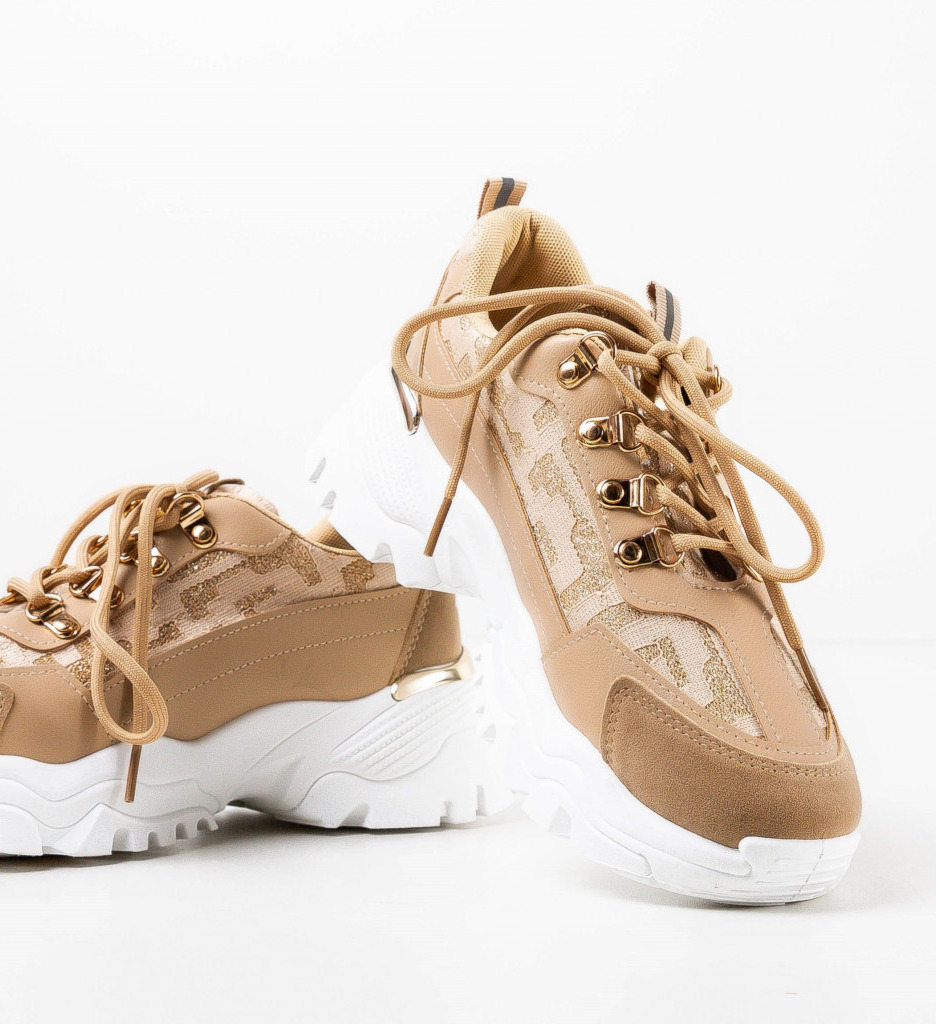 Sneakers Dama Huff Khaki | Confort & Stil - imagine 7