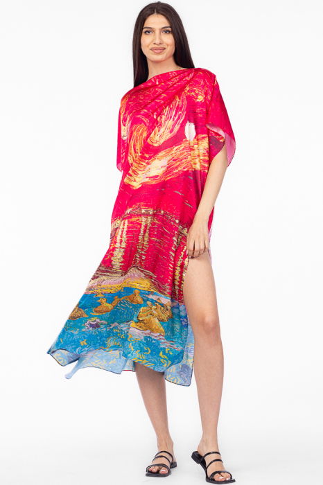 Rochie Poncho Monet Shopika | Silk Artă - imagine 1