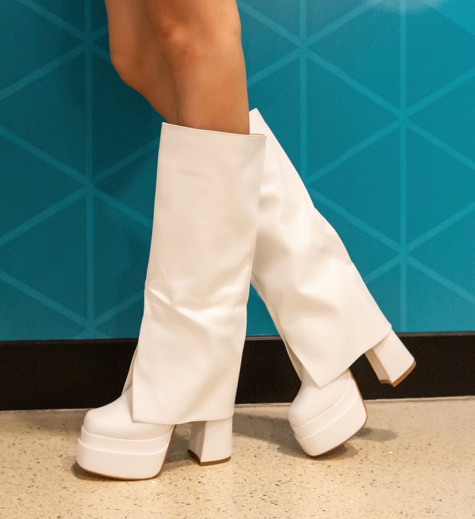 Cizme Dama Fortune Albe - Eleganță și Stil - imagine 4