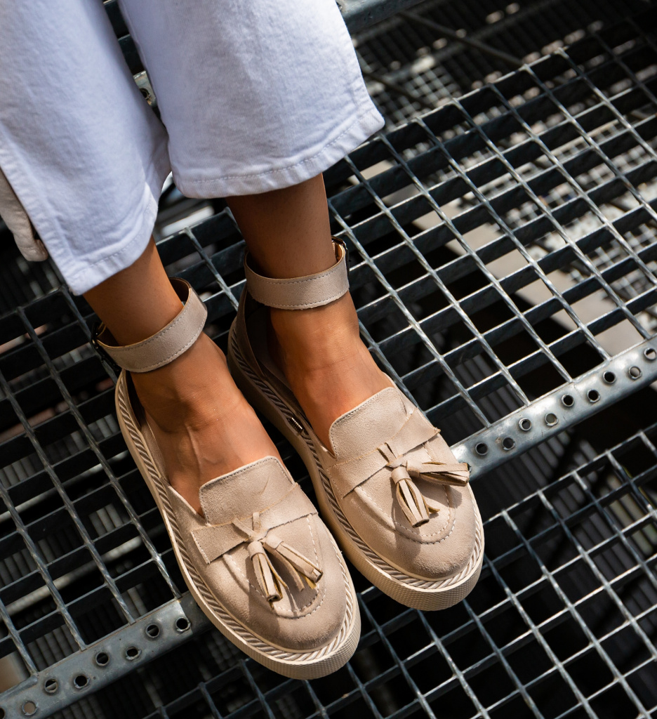Pantofi Casual Kalin Bej | Confort și Stil - imagine 6