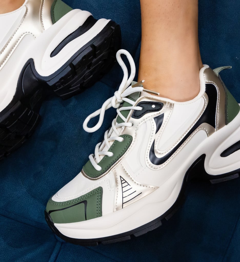 Sneakers Dama Kaya Verzi - Confort și Stil - imagine 4