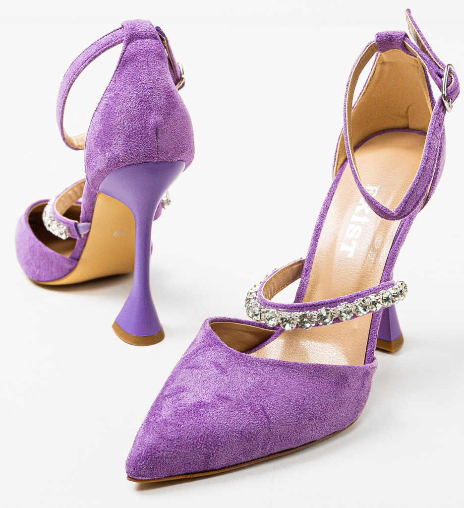 Pantofi Rufus Mov - Eleganță și Stil Feminin - imagine 4