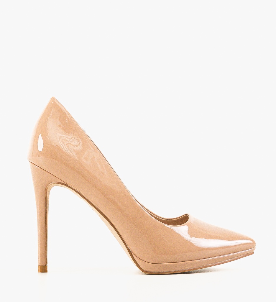 Pantofi Gafre Nude | Eleganță și Stil - imagine 2