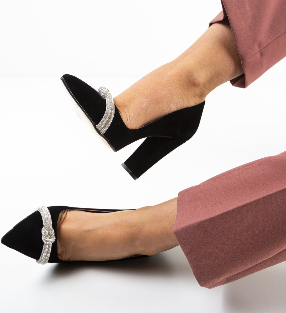 Pantofi Anemy Negri 2 - Eleganță și Stil - imagine 4