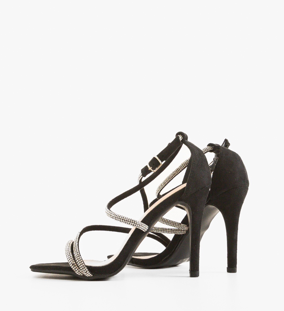 Sandale Jensen Negre cu Toc Elegant - Confort și Stil - imagine 4
