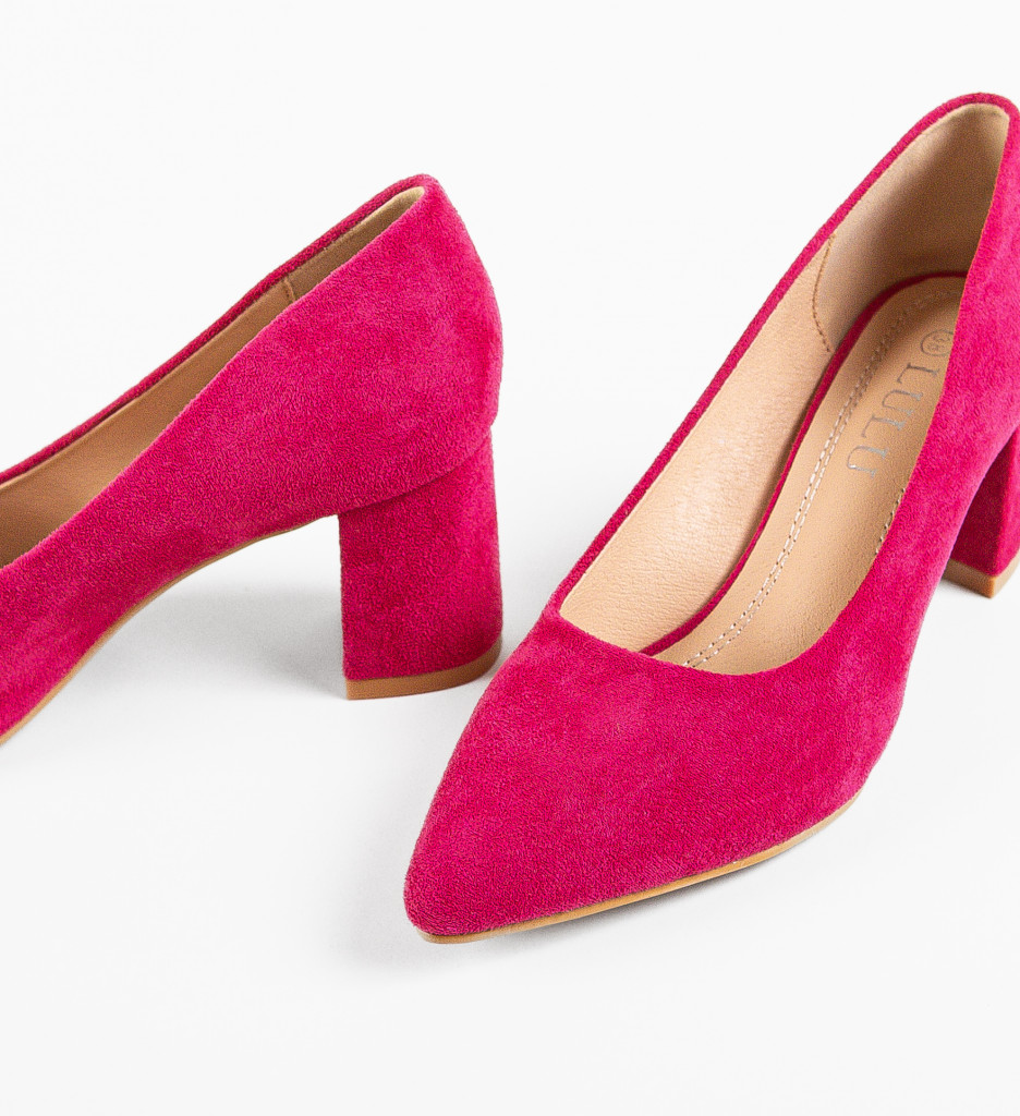 Pantofi Brook Fuchsia | Toc Elegant - imagine 6