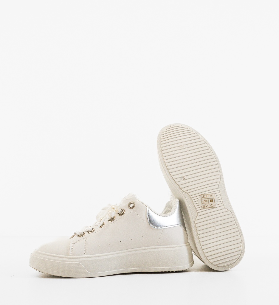 Sneakers Dama Purlam Albi - Confort și Stil - imagine 5
