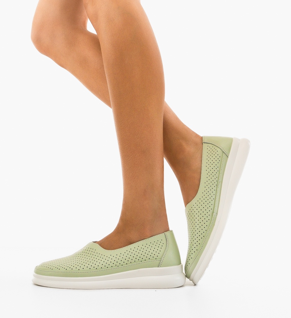 Pantofi Casual Dama Sorato Verzi | Confort & Stil - imagine 2