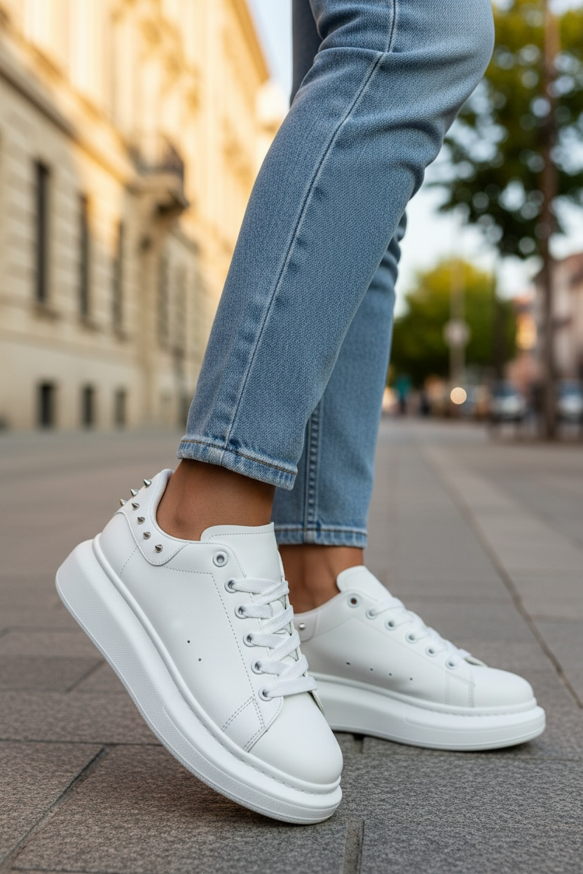 Adidasi Dama Albi Casual 6626 - Usori si Comozi