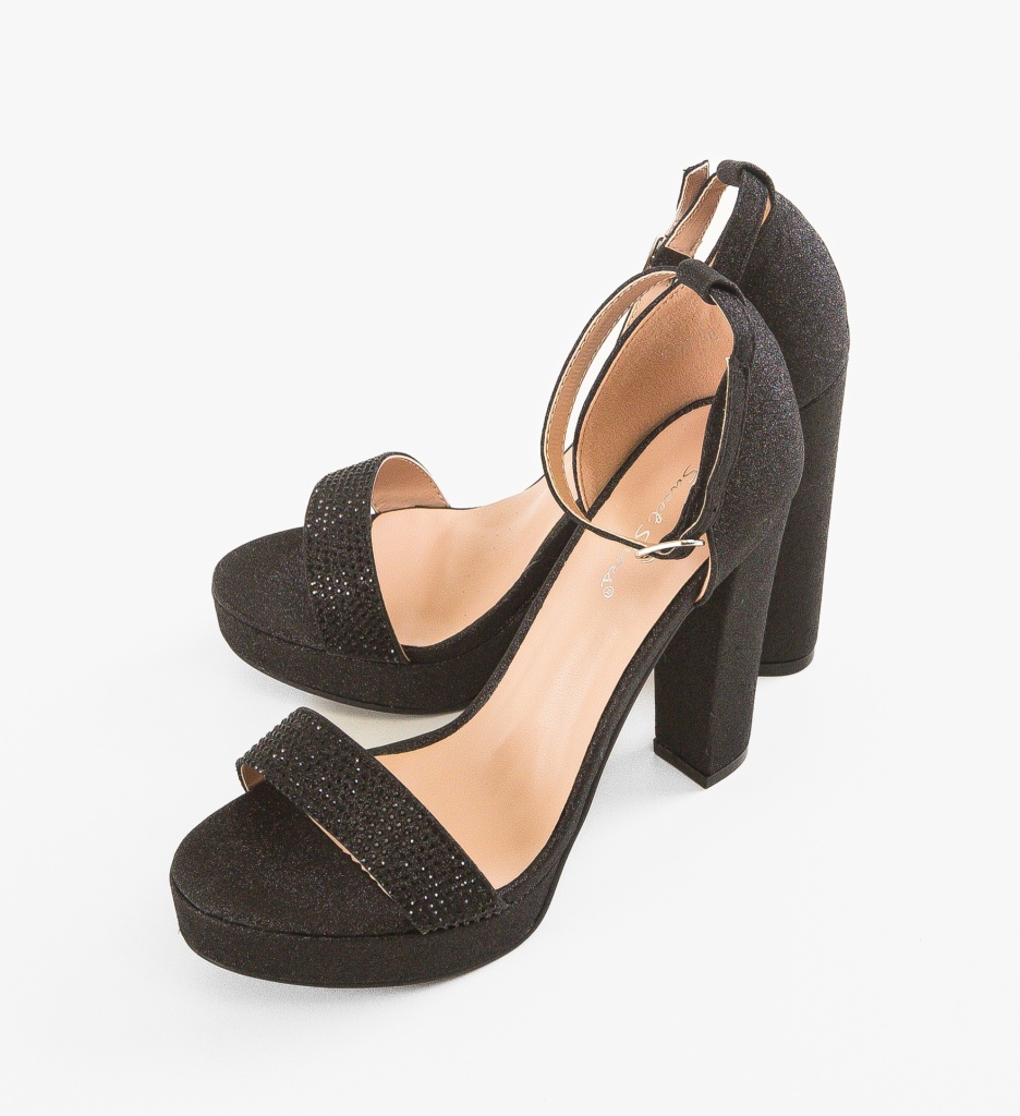 Sandale Toc Zakaria Negre | Eleganță și Stil - imagine 4