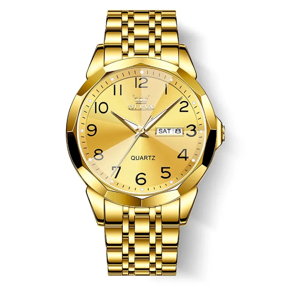 Ceas Olevs Barbatesc Auriu - Stil si Eleganta