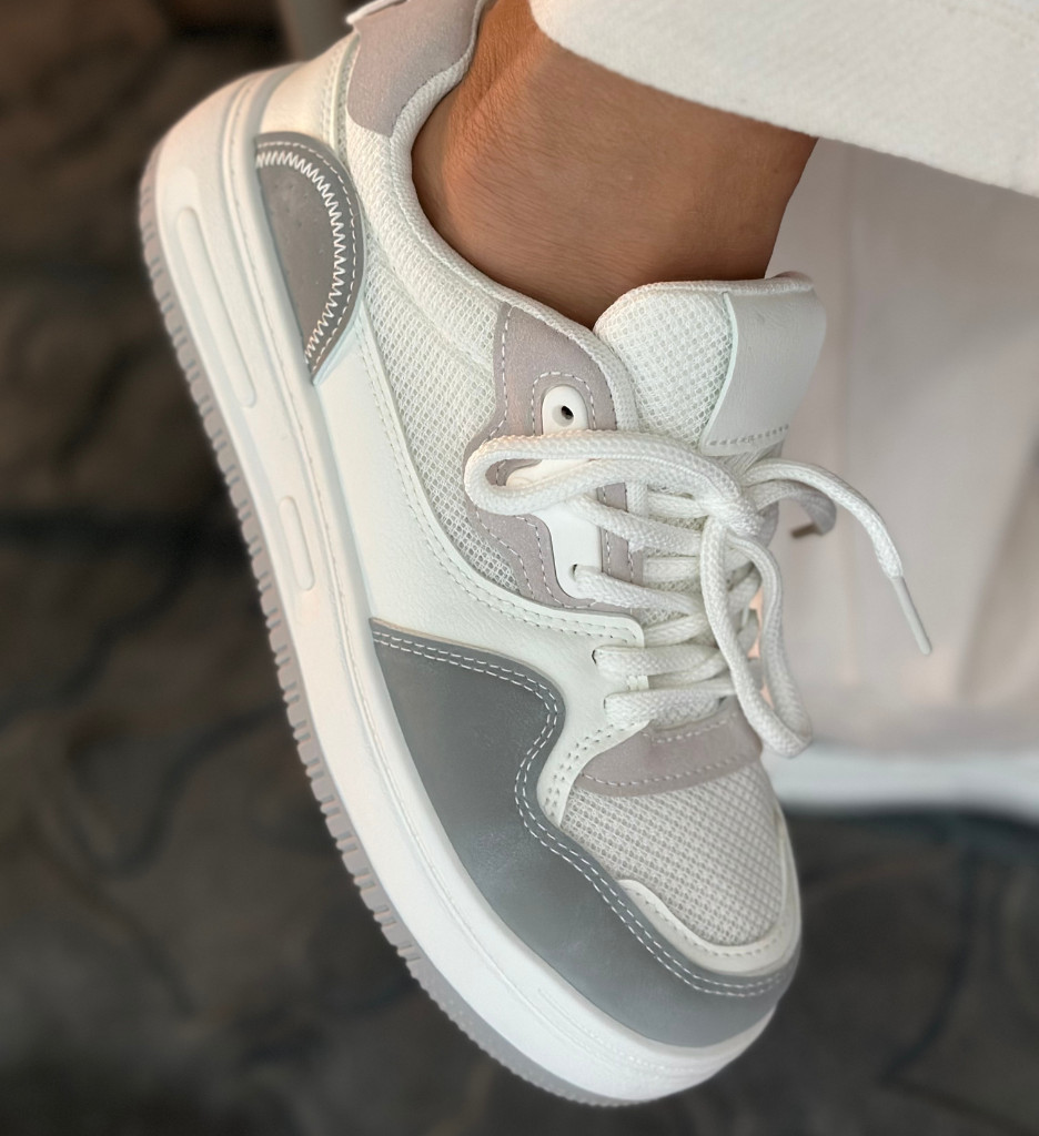 Goda Sneakers Dama Gri - Stil Urban Confortabil - imagine 3