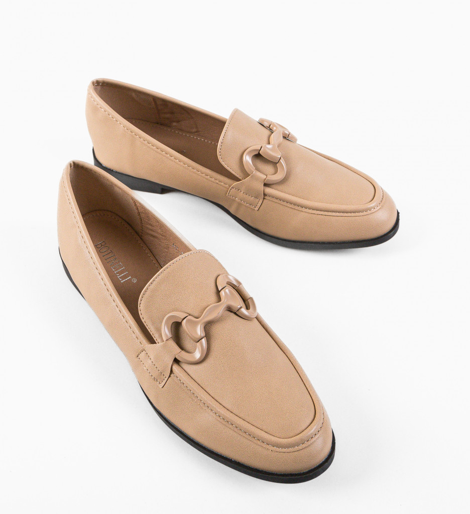 Pantofi Casual Dama Dianil Bej - Confort Stilat - imagine 3