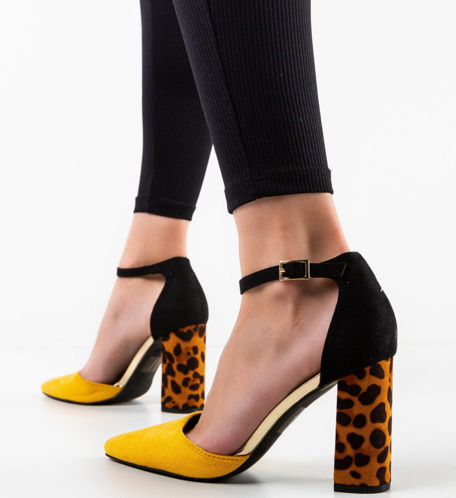 Pantofi dama Oliver eleganți cu toc - imagine 2