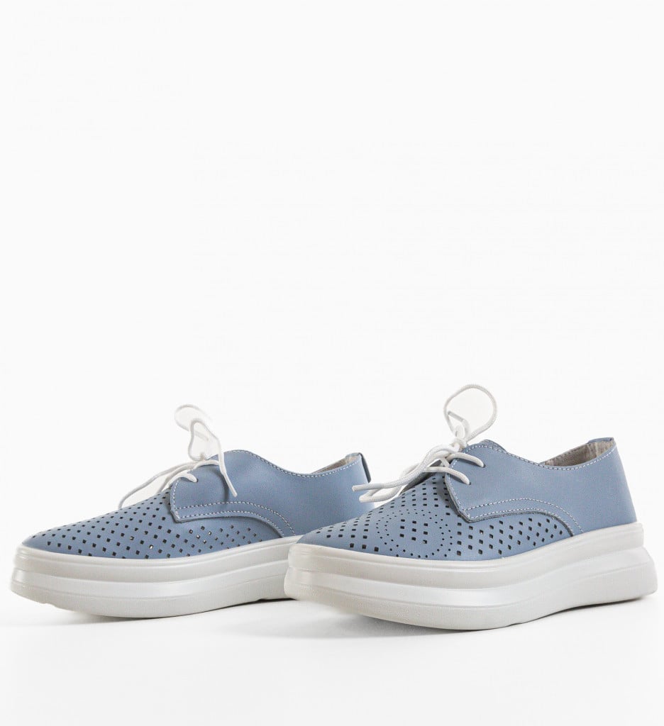 Pantofi Casual Alannah Albastri - Confort și Stil - imagine 6