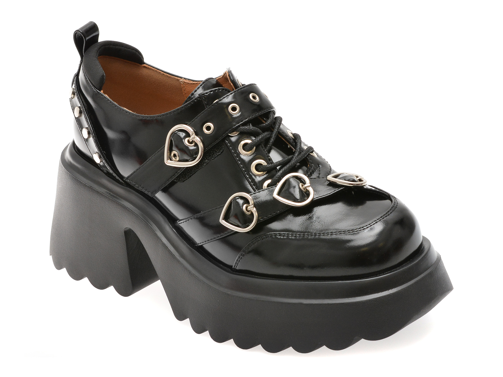 Pantofi GRYXX negri din piele naturala