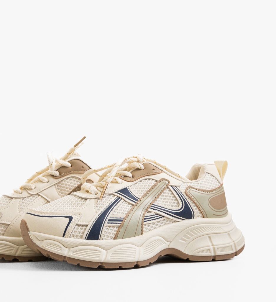 Sneakers dama Tobias Bej - Confort și Stil - imagine 5