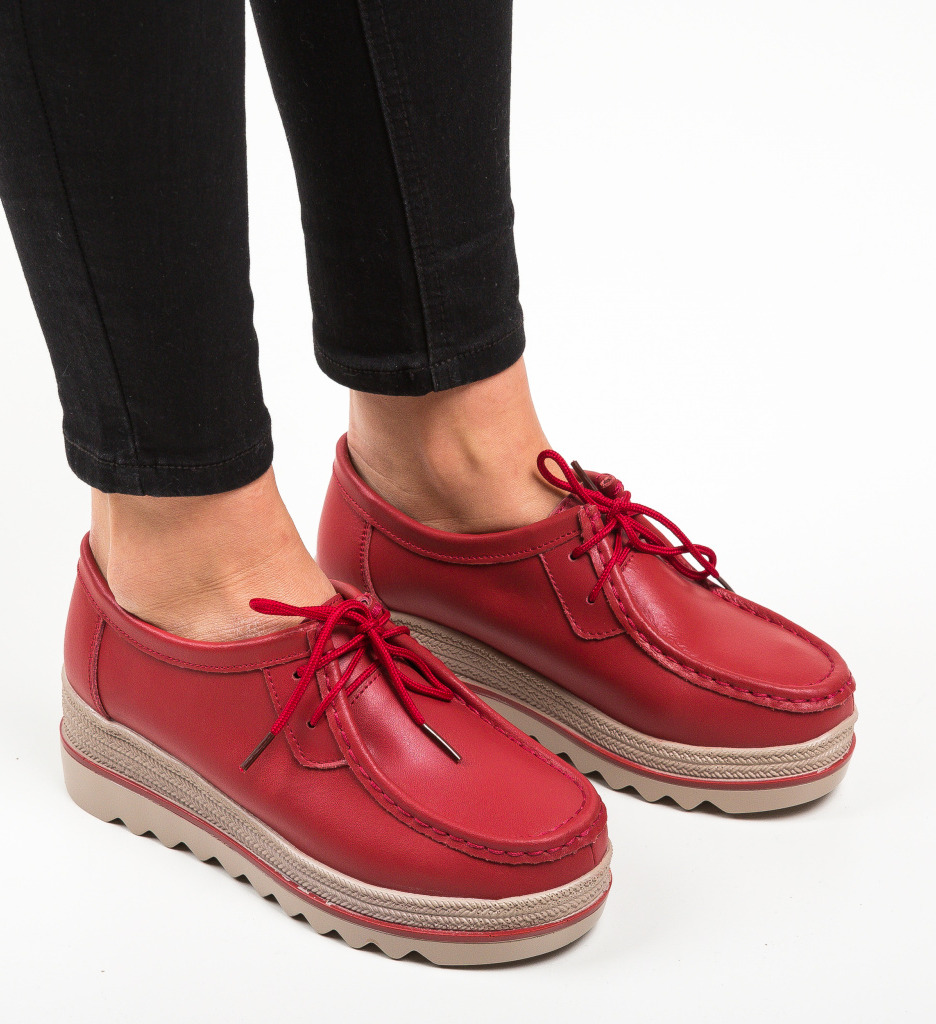 Pantofi Casual SAG Roșii | Stil și Confort - imagine 2