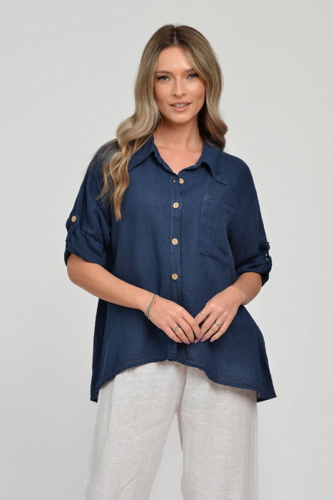 Cămăși in bleumarin Shopika | Stil & Confort