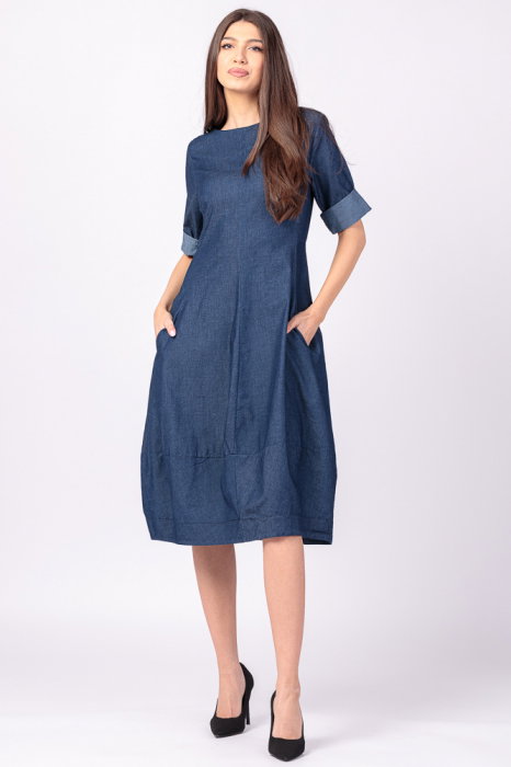 Rochie Denim Shopika | Cambrata & Elastică