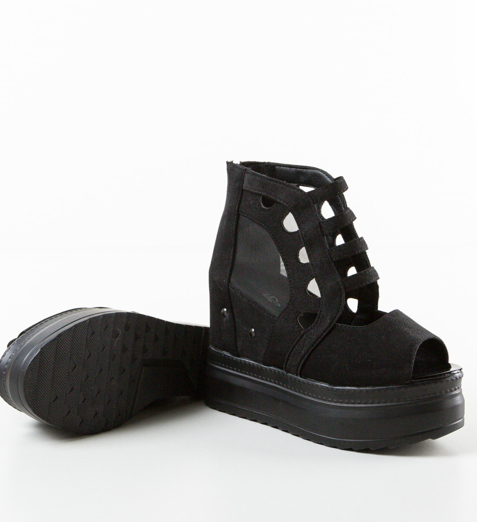 Platforme Dama Drinky Negre | Stil si Eleganta