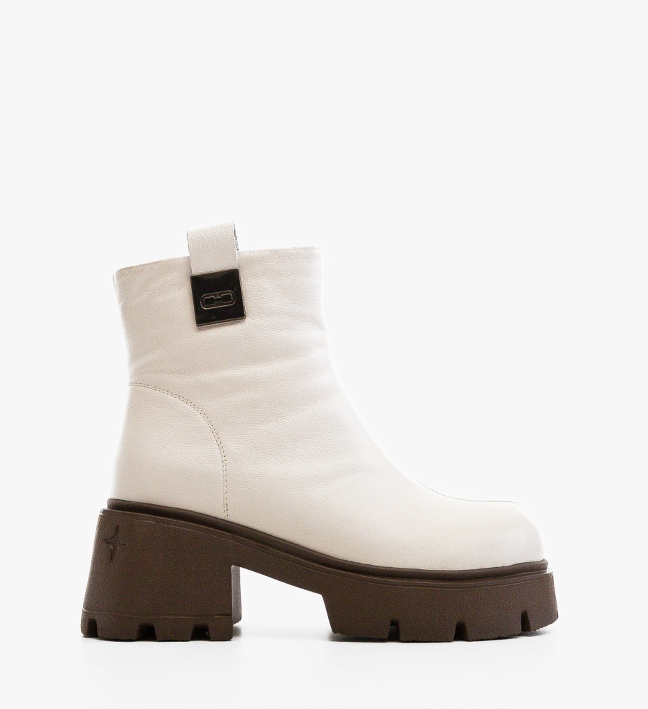 Botine Dama Albe Opah | Stil și Confort - imagine 6