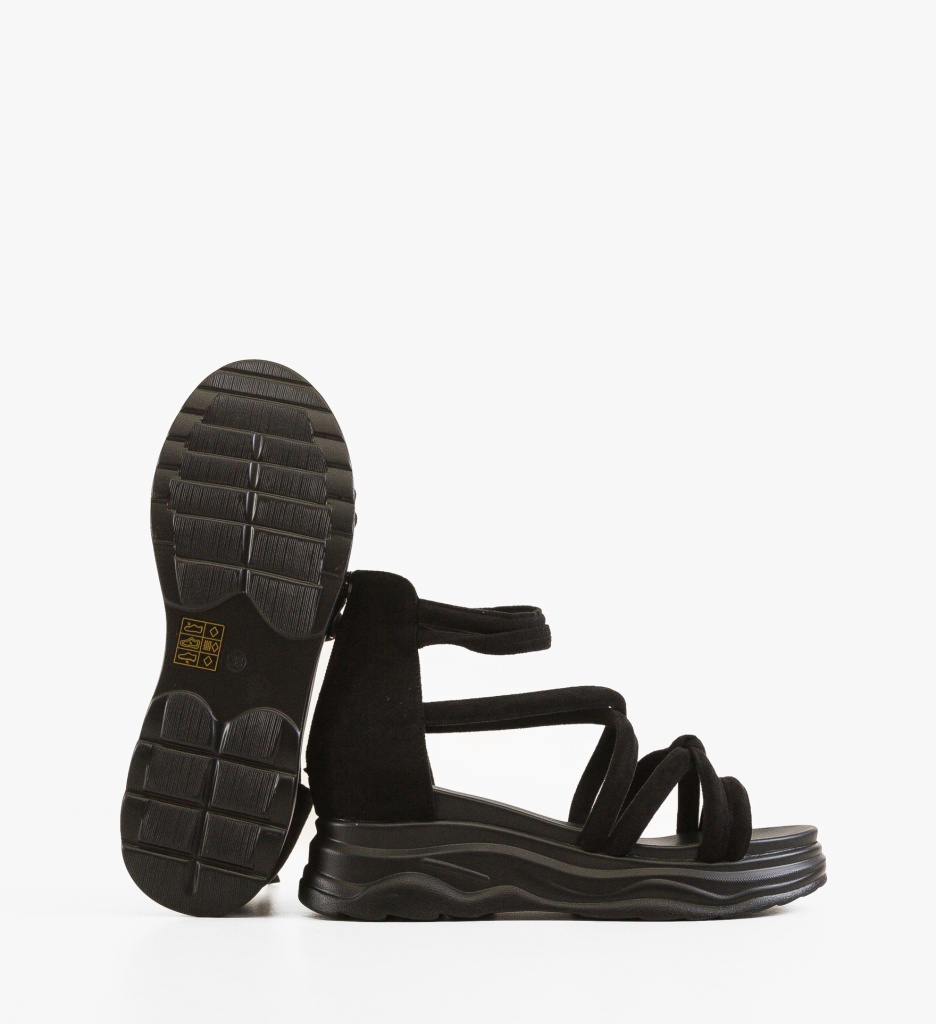 Sandale Dama Sanigary Negre - Eleganță și Confort - imagine 3
