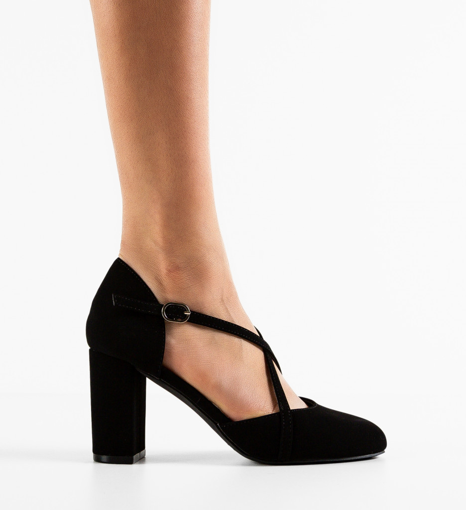 Pantofi cu Toc Enora Negri - Eleganți și Confortabili - imagine 8