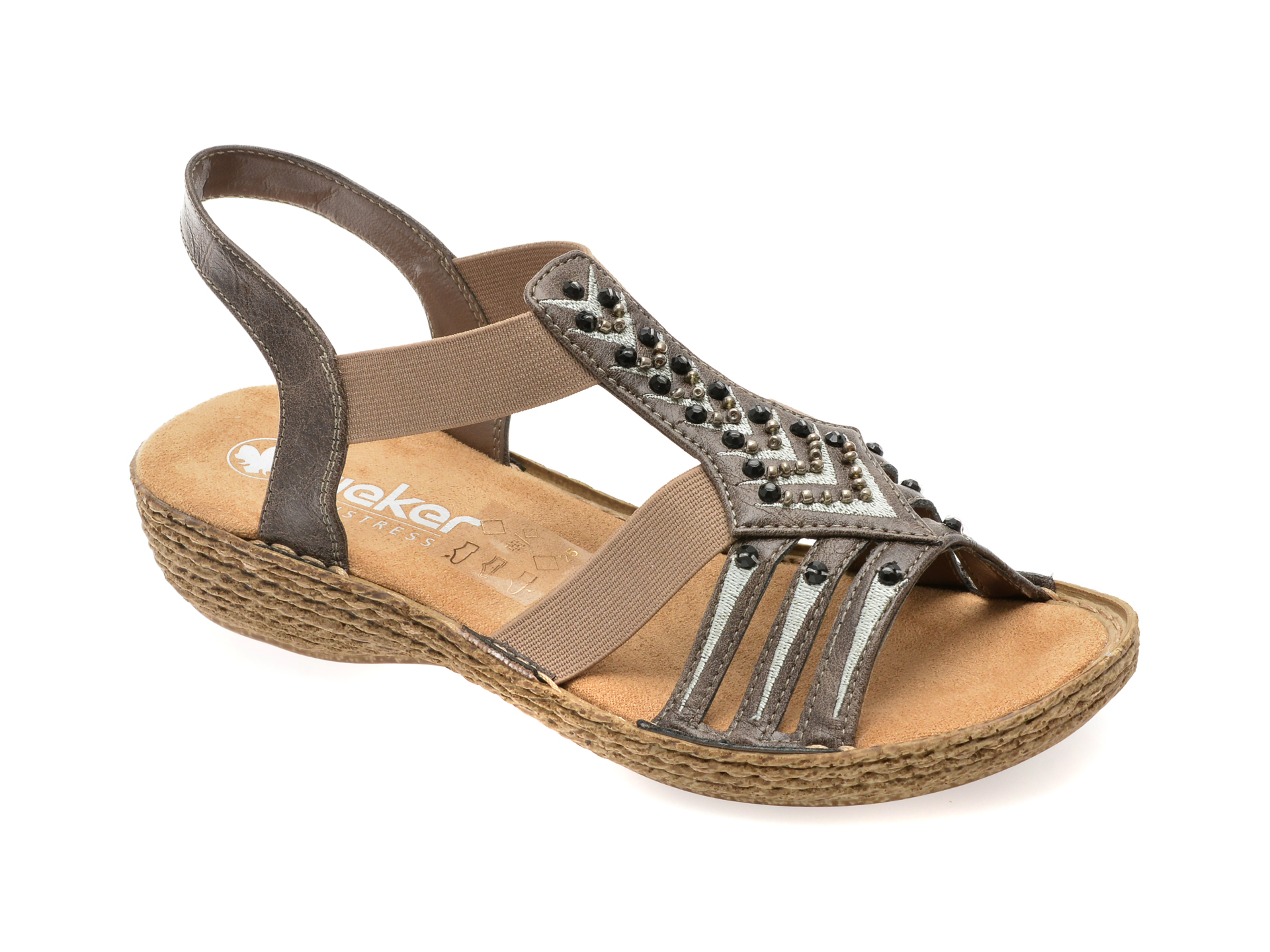 Sandale Rieker Gri | Confort Piele Ecologica