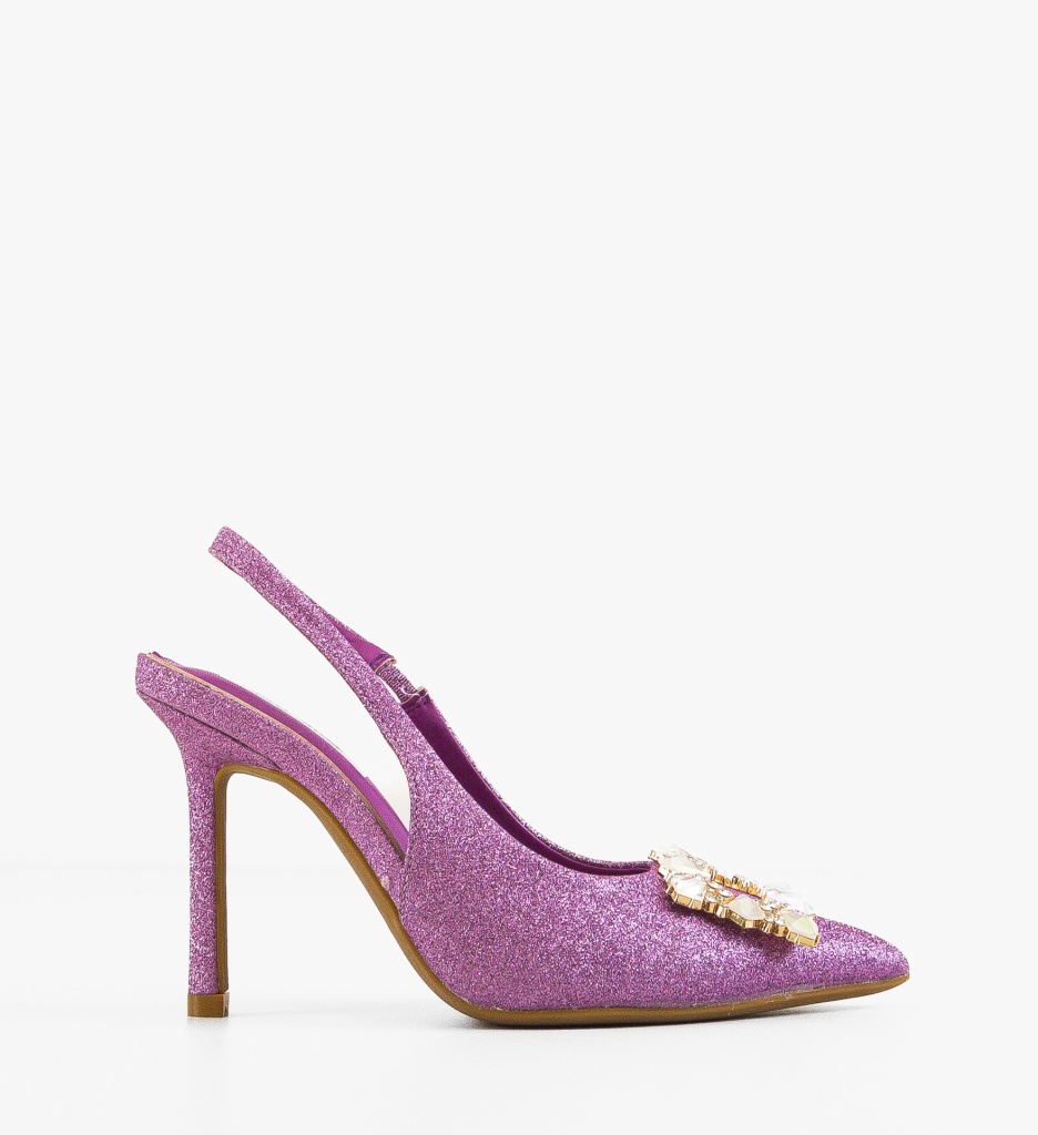 Pantofi Dama Mov cu Toc - Eleganță și Stil - imagine 5