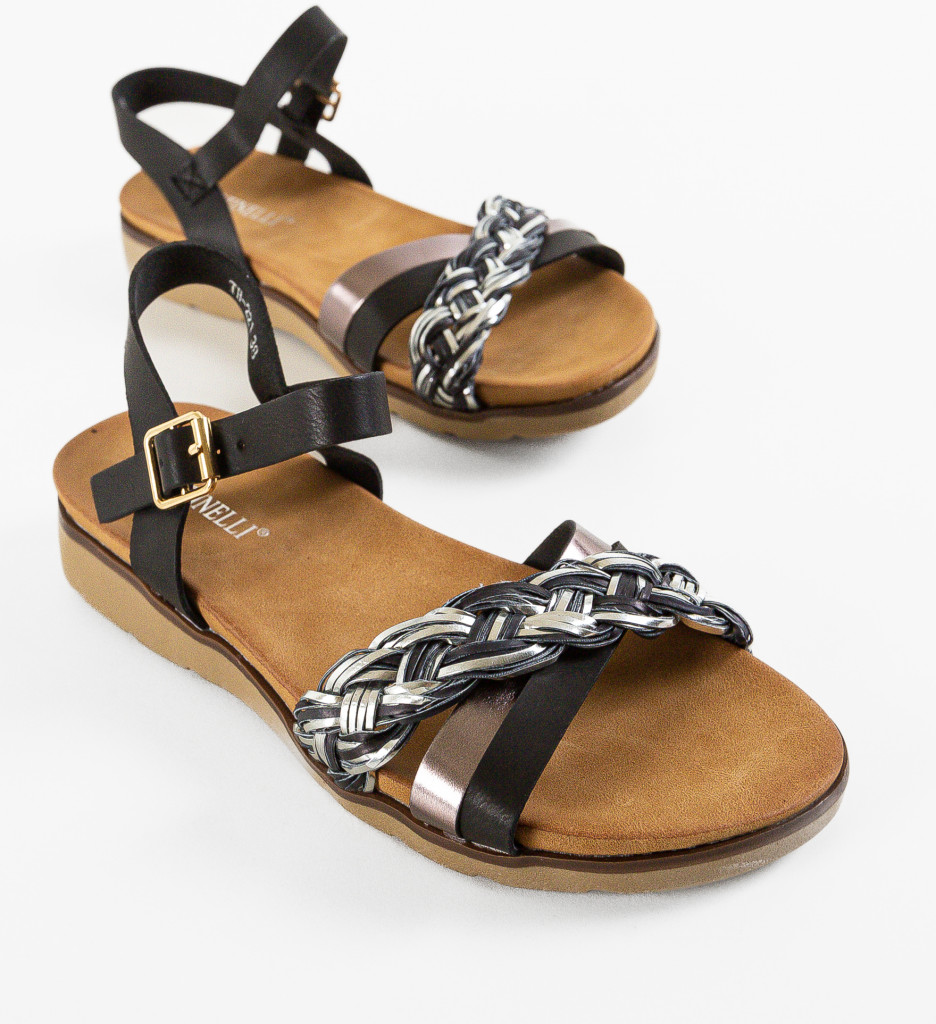 Sandale Dama Min Negre | Elegante și Comode - imagine 6